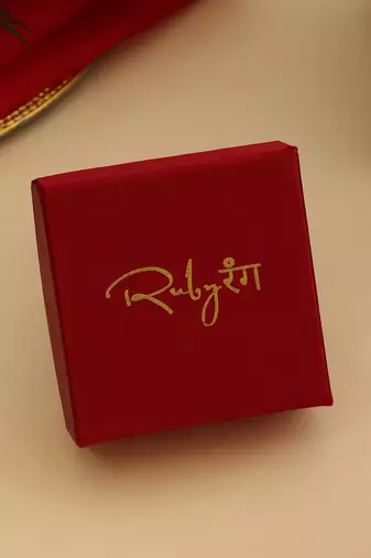Gold Plated Kundan Pearl Nose Ring With Chain