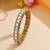 Two Tone Plated Kundan Bangle