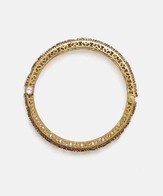 Two Tone Plated Kundan Bangle 4