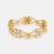 Gold Plated Kundan White Stone Bangle