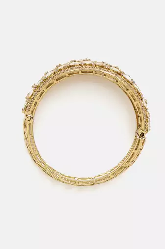 Gold Plated Kundan Bangle