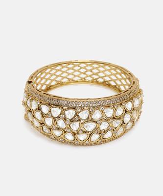 Gold Plated Kundan Bangle 4