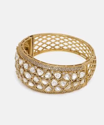 Gold Plated Kundan Bangle 5