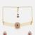 Gold Plated Kundan Red Stone Choker Necklace Set