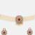 Gold Plated Kundan Red Stone Choker Necklace Set