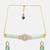 Gold Plated Kundan Turquoise Stone Choker Necklace Set