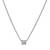 Silver plated barrel pendant chain