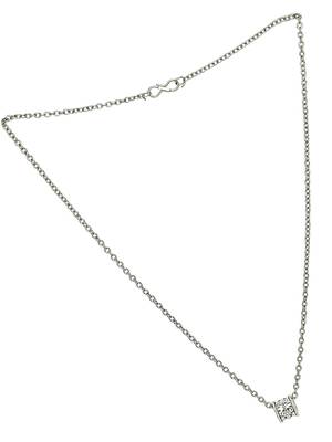 Silver plated barrel pendant chain 4