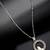 Silver plated cz encircled butterfly pendant chain