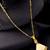 Gold plated monalisa cz pendant chain