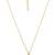 Gold plated monalisa cz pendant chain