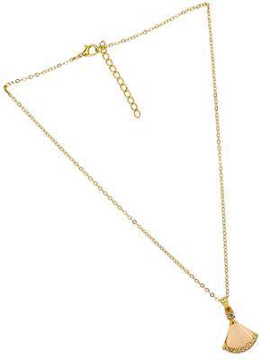 Gold plated monalisa cz pendant chain 4