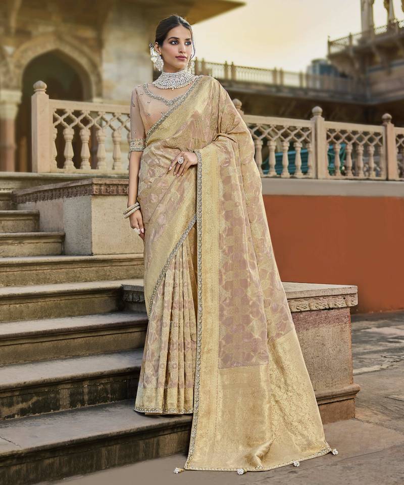 chiku luxurious viscose saree     chic & comfortable