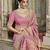 pink blush pink viscose blend saree