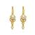 Gold plated classic beaded bugadi earrings