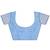 sky blue color woven work cotton saree with blouse