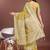 musturd color linen cotton zari weaving saree with blouse