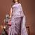 purple color linen cotton woven saree with blouse