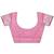 pink color linen cotton woven saree with blouse