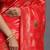 red color woven banarasi art silk saree with blouse