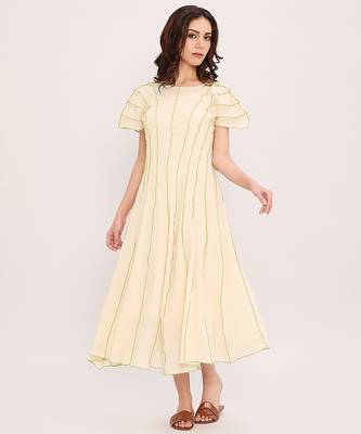 Cream cotton dress 1