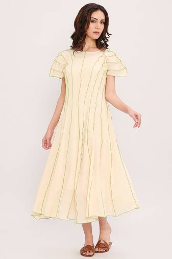 Cream cotton dress