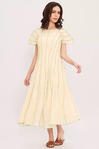 Cream cotton dress
