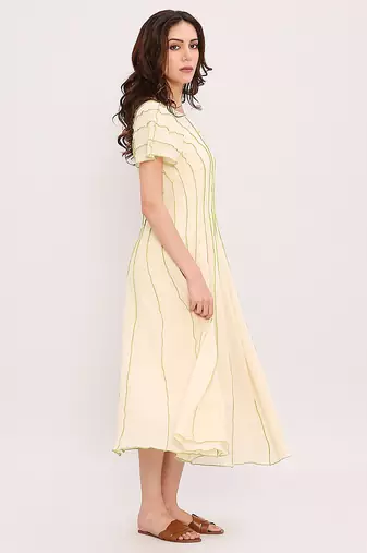 Cream cotton dress