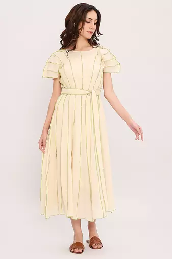 Cream cotton dress