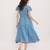 Blue cotton dress