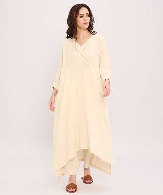 Cream cotton kurta 1