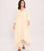 Cream cotton kurta