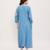 Blue cotton kurta