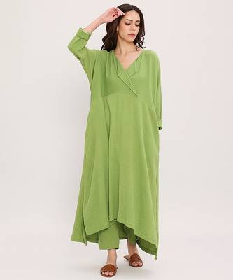 Green cotton kurta 1