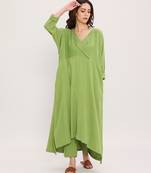 Green cotton kurta