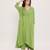Green cotton kurta