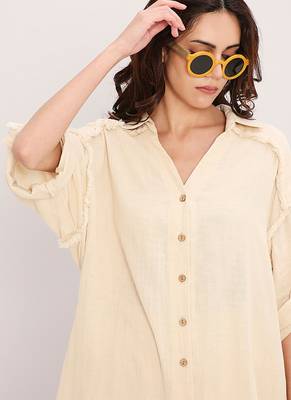 Cream cotton kurta 2