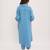 Blue cotton kurta
