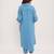Blue cotton kurta set