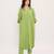 Green cotton kurta set