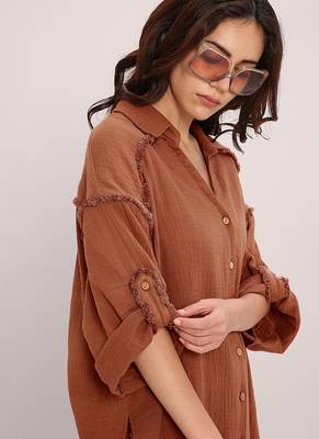 Brown cotton kurta set 4