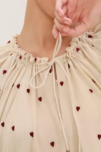 Cream cotton dress