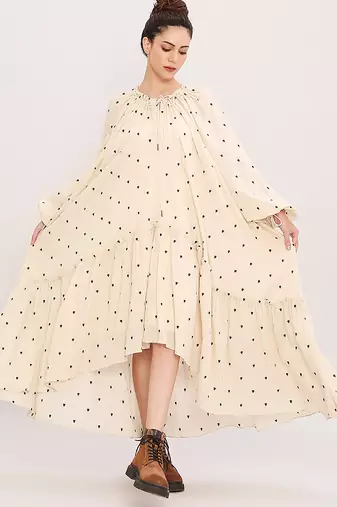 Cream cotton dress