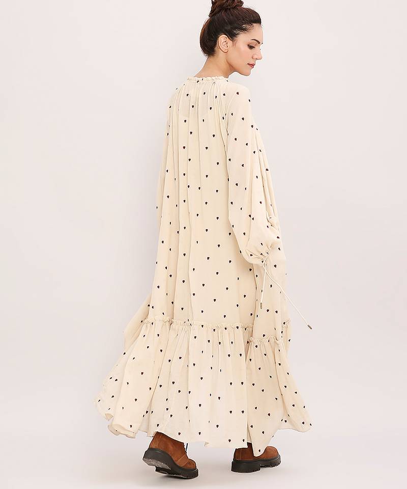 Cream cotton dress