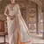 off white poly viscose silk blend checks kanjeevaram zari weaving saree