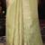 mehandi green color orgenza zari woven saree with blouse