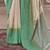 green poly viscose silk blend stripes kanjeevaram zari weaving saree