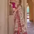  off white soft silk blend floral and paisley printed kashmiri jamewar saree