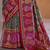  green soft silk blend floral and paisley printed kashmiri jamewar saree
