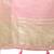 pink color cotton plain zari border saree with blouse